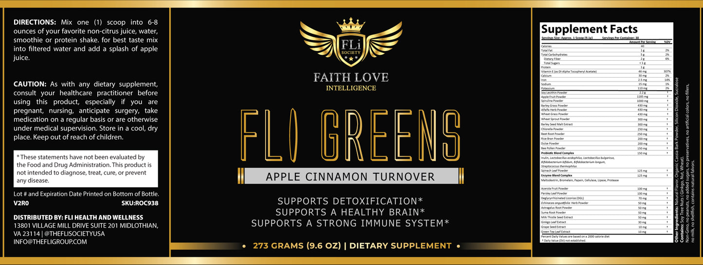 FLi Greens- Superfood Green Juice